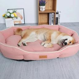 Lavável grande cão canil cama, Pet camas para cães, Home Dog Bed Supplies, Acessórios de tapete de pelúcia, Underpad Bedding - Image 1
