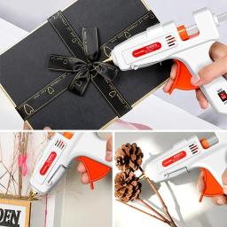 Pistola de cola quente, vara elétrica, ferramenta manual grande, ferramentas de decoração de natal, pistola de silicone caliente, bastão de pistola de cola - Image 6