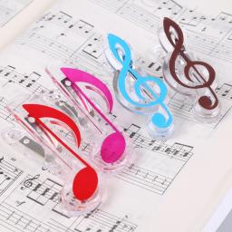 Plástico Musical Note Primavera Holder Clip, Suporte Clip para Piano Violão Musical Notação Clipes, Folha de papel, 1Pc - Image 6