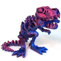 3D impresso grande boca dinossauro estatueta modelo, Crânio integrado, Tyrannosaurus Rex Joint, mover livremente - Image 6