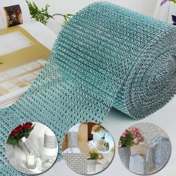 Strass Cadeia Cadeia Copo, Fita Brilhante, Aparar Malha, Imitação Oca De Cristal, DIY, Decoração Da Festa De Casamento, 24 Fileiras - Image 1