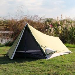 Alltel genuíno única camada tenda de pouco peso acampamento ao ar livre 1 pessoa fácil levar uv xadrez mochila aventura caminhada à prova dwaterproof água - Image 2