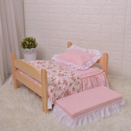 Cama bonita de madeira maciça, Cama confortável para cães, Conjunto completo gratuito de cama, Cama removível e lavável, Pet Supplies - Image 6