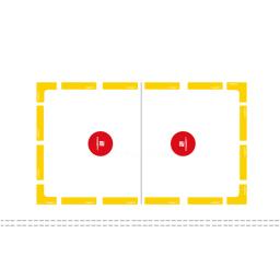 POWERTI-Multipurpose Court Marker, Linha de Marcação, Props, Seções Esporte, Mark Equipamento, Pickleball, Ténis, Basquete Court - Image 4