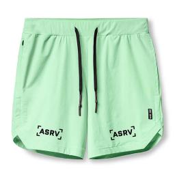 Ginásio de secagem rápida calções de treinamento masculino esportes roupas casuais fitness workout corrida grid compressão atletismo shorts - Image 6