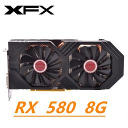 Xfx rx 580 8gb placa de vídeo amd desktop pc jogo mineração 2304sp computador rtx gtx super 560 570 4bg gtx1060 rtx3060 - Image 1