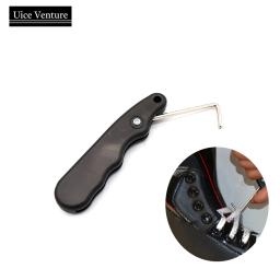 Com gancho estendido dobrável portátil preto durável prático de hóquei no gelo skate rendas tightener ergonômico para figura roller sports - Image 2