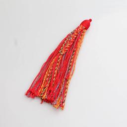 Fio de algodão trançado à mão para DIY, borla estilo tibetano, artesanato de marcadores, acessórios para joias, pingentes DIY, decoração do carro, 11-13cm - Image 4