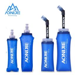 Aonijie 250ml 600ml dobrável silicone macio garrafa de água para o esporte ao ar livre viajar correndo chaleira pacote hidratação saco colete - Image 1