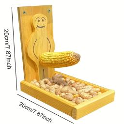 Orgulhoso Homem Esquilo Alimentador De Pássaros, Engraçado Bied Alimentadores para Fora, Suporte De Espiga De Milho e Carregador De Sementes De Amendoim, Quintal Decoração - Image 6