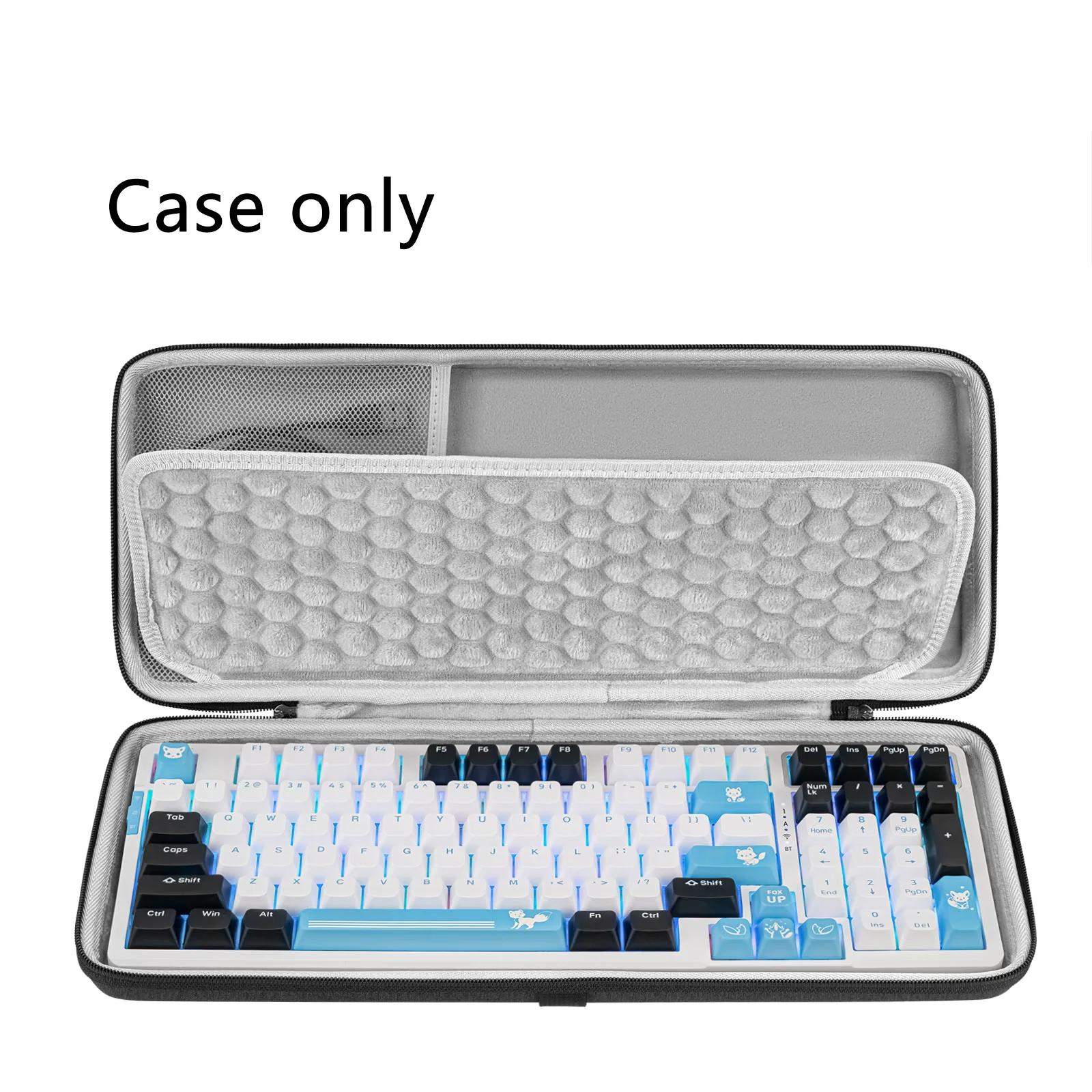 Geekria caso teclado portátil, Shell duro transportando saco, compatível com AULA F99, RK Royal KLUDGE RK100, 100 chaves - Image 1