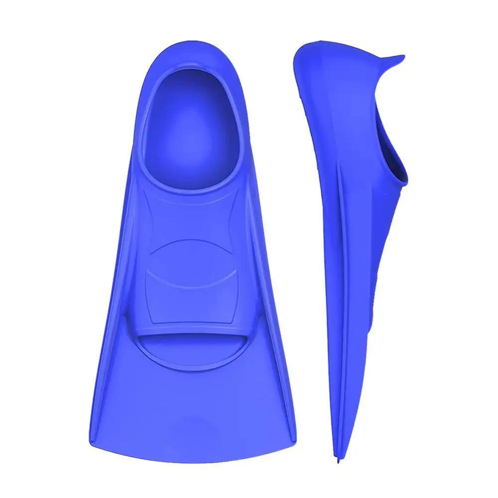 Barbatanas de natação adulto 1 par barbatanas de viagem mergulho antiderrapante barbatanas de treinamento de natação de silicone para mulheres treinamento masculino - Image 1