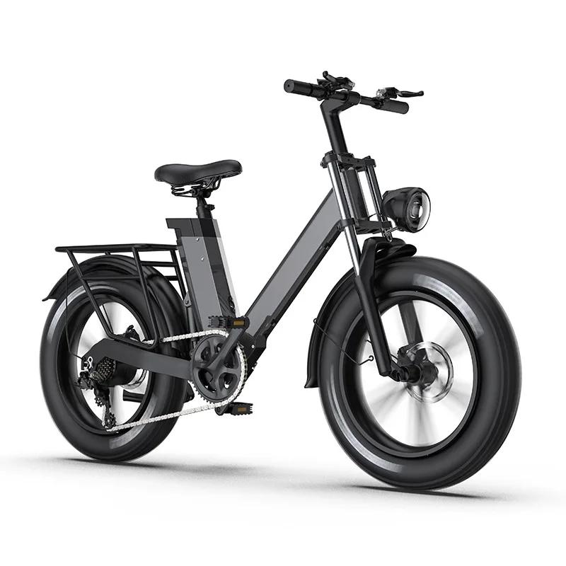 Bateria de lítio para bicicleta de neve de montanha ajuda a homens e mulheres com deslocamento de velocidade variável, bateria leve, bicicleta elétrica - Image 1