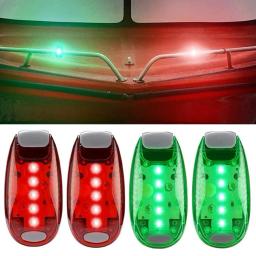 Luzes LED de navegação de barco vermelho e verde, lâmpada de sinal lateral para barco marinho, iate, lancha noturna e pesca, 2pcs - Image 1