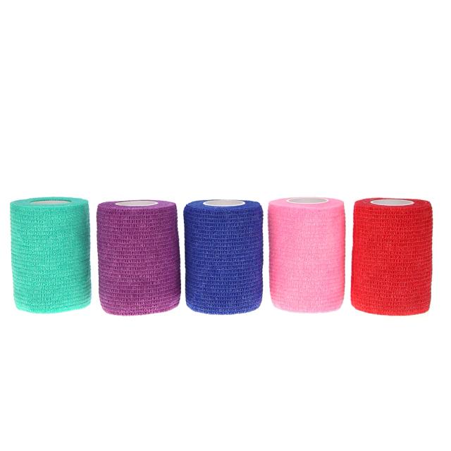 Ataduras Elásticas Auto-adesivas para Animais - Proteção para Pernas em Verde, 5 Peças, Ideal para Cães e Gatos