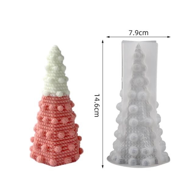 Crie Velas Aromáticas com o Molde de Árvores de Natal em Resina - Ferramentas de Artesanato em Silicone para DIY