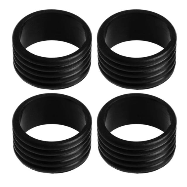 Conjunto de Anéis Antiderrapantes de Borracha para Raquetes de Badminton, Squash e Bastão de Beisebol
