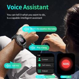 Xiaomi-relógio inteligente militar para homens, esportes ao ar livre, rastreador de fitness, monitor de saúde 24h, IP68, 5ATM, 1.96 ", novo, 2021 - Image 2