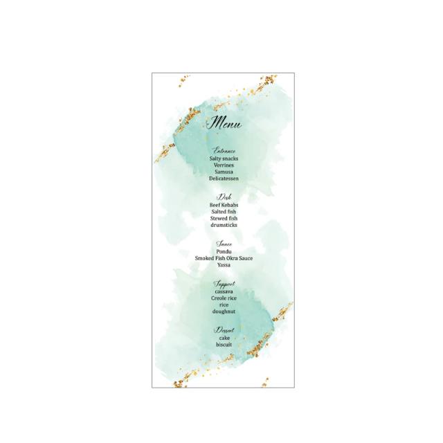 Conjunto de 10 Cartões Personalizados com Padrão Botânico de Flores para Casamento: Menu, Agradecimentos e Mais