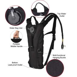 Mochila de hidratação tática à prova d'água com bexiga de 3l, bolsa de água para esportes ao ar livre, para corrida, ciclismo, turismo e acampamento - Image 5