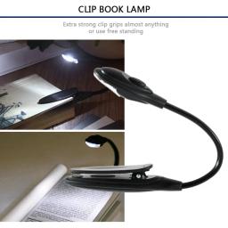 Mini portátil flexível Luzes LED Livro, Clip-On, brilhante, Livro Luz de Leitura, Lâmpada para PC, Laptop, Notebook, Viagem, Quarto, Leitor de Livros - Image 5