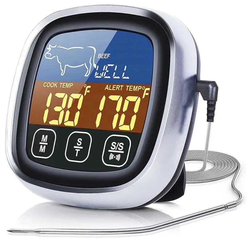 Digital Remote Sem Fio Food Cozinha Forno Termômetro, Sonda para churrasco Grill Forno, Temporizador de carne, Definir manualmente - Image 1