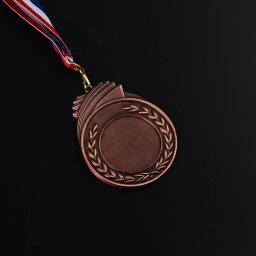 Medalhas de Bronze Prata ouro 1st 2nd 3rd Marathon Sports Awards Troféu Antigo Brilhante Anexado Fita Azul Branca Vermelha do Presente Da Lembrança - Image 4