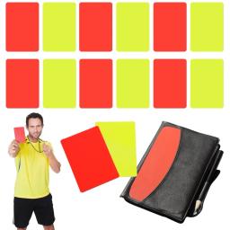PVC Futebol e Futebol Árbitro Carteira, Notebook com Cartão Vermelho, Cartão Amarelo, Professional Game Referee Tool - Image 1