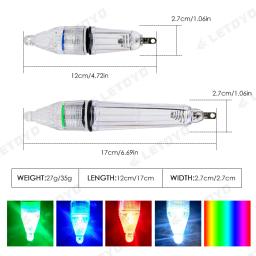 LETOYO-LED Subaquática Piscando Luz Pesca, Lâmpada De Água, Oceano E Isotope, Acessórios De Pesca De Mar, Ferramentas, 12cm, 17cm - Image 3