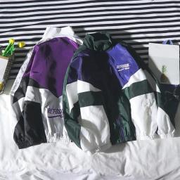 Jaqueta esportiva masculina, letras populares, corta-vento relaxado, casaco estilo coreano - Image 5