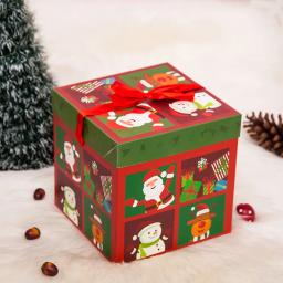 Caixas de Presente Dobráveis Personalizadas, Presente de Natal, Favor de Festa, Novo, Natal, Novo, 2022, 10, 15, 20 cm - Image 4