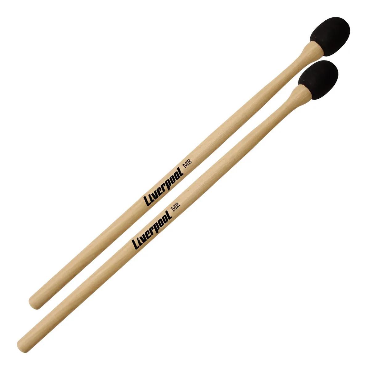 Baqueta Madeira Profissional Liverpool MRX Vibrafone Xilofone, Com Bola - Image 1