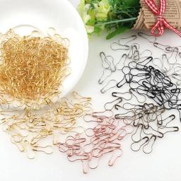 Alfinetes de segurança em forma de broche em forma de pêra, clipes de metal para tricô, tag, hangtag, artesanato, diy, 100pcs - Image 1