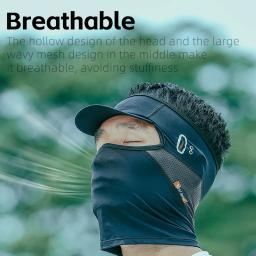 Boné de Ciclismo Respirável com Aba, Verão, À Prova de Sol, Chapéu Esportivo, Motocicleta, Equitação de Bicicleta, Alta Elasticidade - Image 3