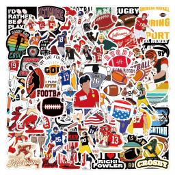 Americano NFL Sports Adesivos, Futebol Adesivos, Rugby Graffiti, Telefone DIY, Laptop, Copa da água, Bagagem do carro, Brinquedos, 55 Pcs, 110Pcs - Image 1