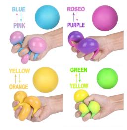 Anti-stress squeeze bolas para crianças e adultos, pressão squeeze bola, alívio do estresse, mudança de cor, brinquedo squishy, novo - Image 4