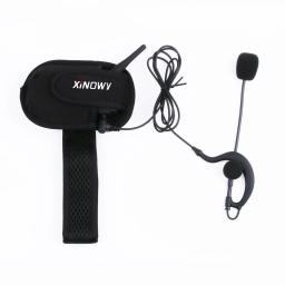 XioWy-V6C Pro fone de ouvido Full Duplex, 1200m, Futebol 2 Árbitro Arbitragem Earhook, Bluetooth Interfone, fone de ouvido mono - Image 5