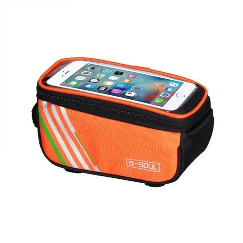 Saco de Bicicleta Impermeável para Tubo Superior com Touchscreen Reflexivo de 6.5 polegadas - Acessório Ideal para MTB