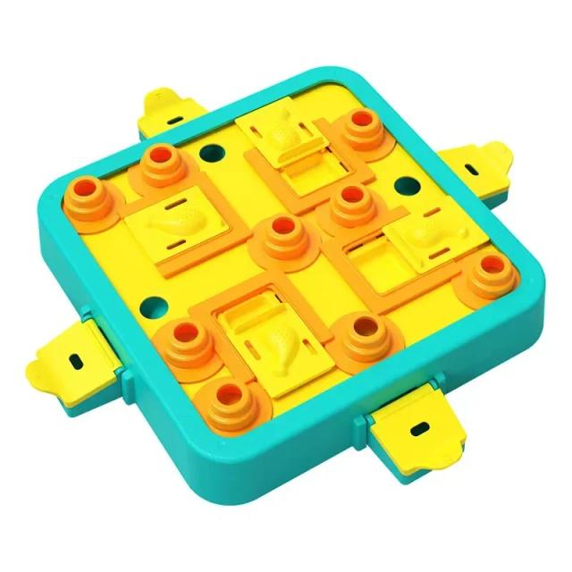 Brinquedo Interativo Puzzle para Cães: Estimulação Mental, Enriquecimento e Alimentador em Um Nível Desafiador