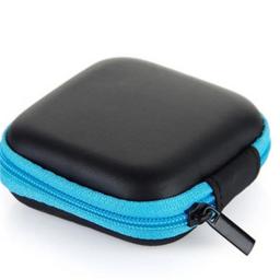 Mini saco de armazenamento portátil com zíper Caixa de fones de ouvido Estojos de fone de ouvido EVA Square Earbuds Headset Carry Pouch Bags - Image 5