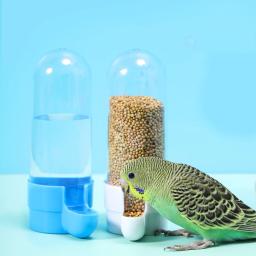 Alimentador automático de bebedouro para pet bird Gaiola de pássaro azul Ferramenta de alimentação de papagaio Tigelas de alimentação automática Bebedores - Image 5