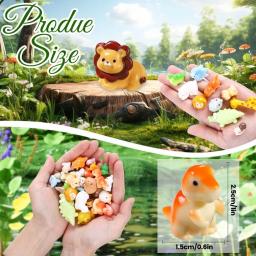 Mini Resina Figuras Animais, Miniatura Minúsculo, Pequenas Figuras Animais, Micro Jardim De Fadas, Acessórios de Paisagem, 36 Estilos, 36 Unidades - Image 2