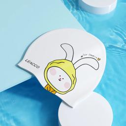 Boné infantil de natação silicone de alta elasticidade, cartoon profissional impressão, vários estilos bonitos, macio e impermeável, novo - Image 2
