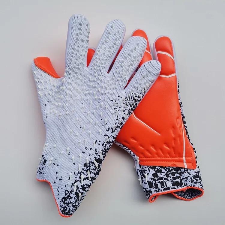 Novo látex luvas de goleiro de futebol engrossado proteção profissional adultos adolescente goleiro luvas de goleiro de futebol - Image 1