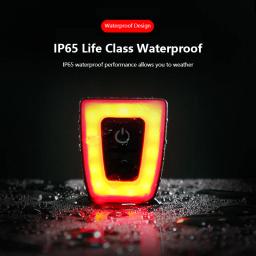 Luz traseira recarregável para bicicletas, Luzes traseiras LED Saddle, Luz do capacete de ciclismo, Lanterna USB, Acessórios de segurança - Image 2