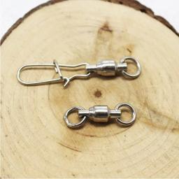 Pin De Conector De Pressão Giratória, Rolamento De Esferas, Kit De Fivela De Anel De Rolamento, Linha De Lure Conectar, Bloqueio Cruzado, Ferramentas De Pesca, 20Pcs - Image 6