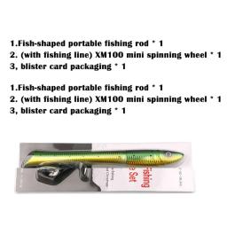 Caneta vara de pesca carretel conjunto combo premium mini bolso dobrável pólo de pesca kit telescópica vara de pesca fiação carretel kit - Image 6