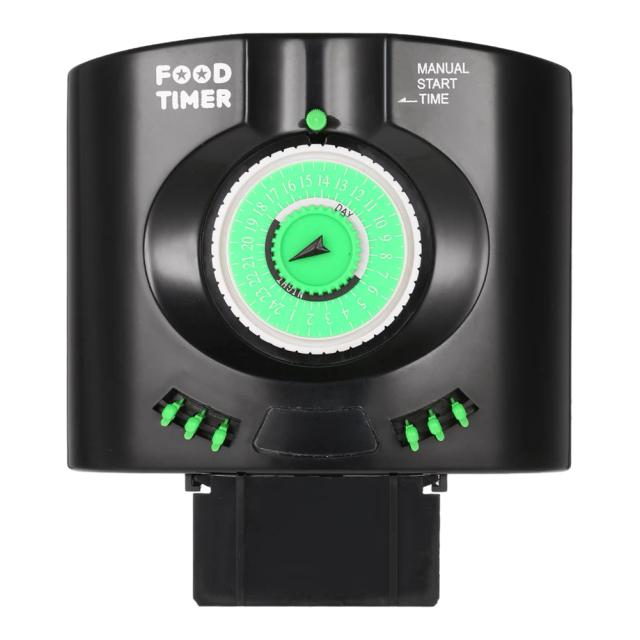 Alimentador Automático Ecológico para Aquário com Saída de Ração Ajustável para Peixes