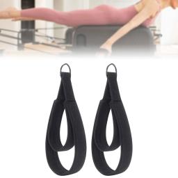 2 tiras de laço duplo para pilates, tiras de anéis d reformadores, equipamento de exercício de academia para treino fitness, treinamento central, ginástica - Image 4