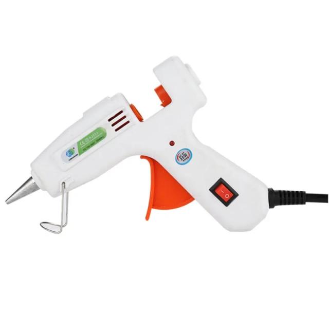 Pistola de Cola Quente Portátil 20-40W para DIY com Duplo Poder e Varas de Cola Elétricas